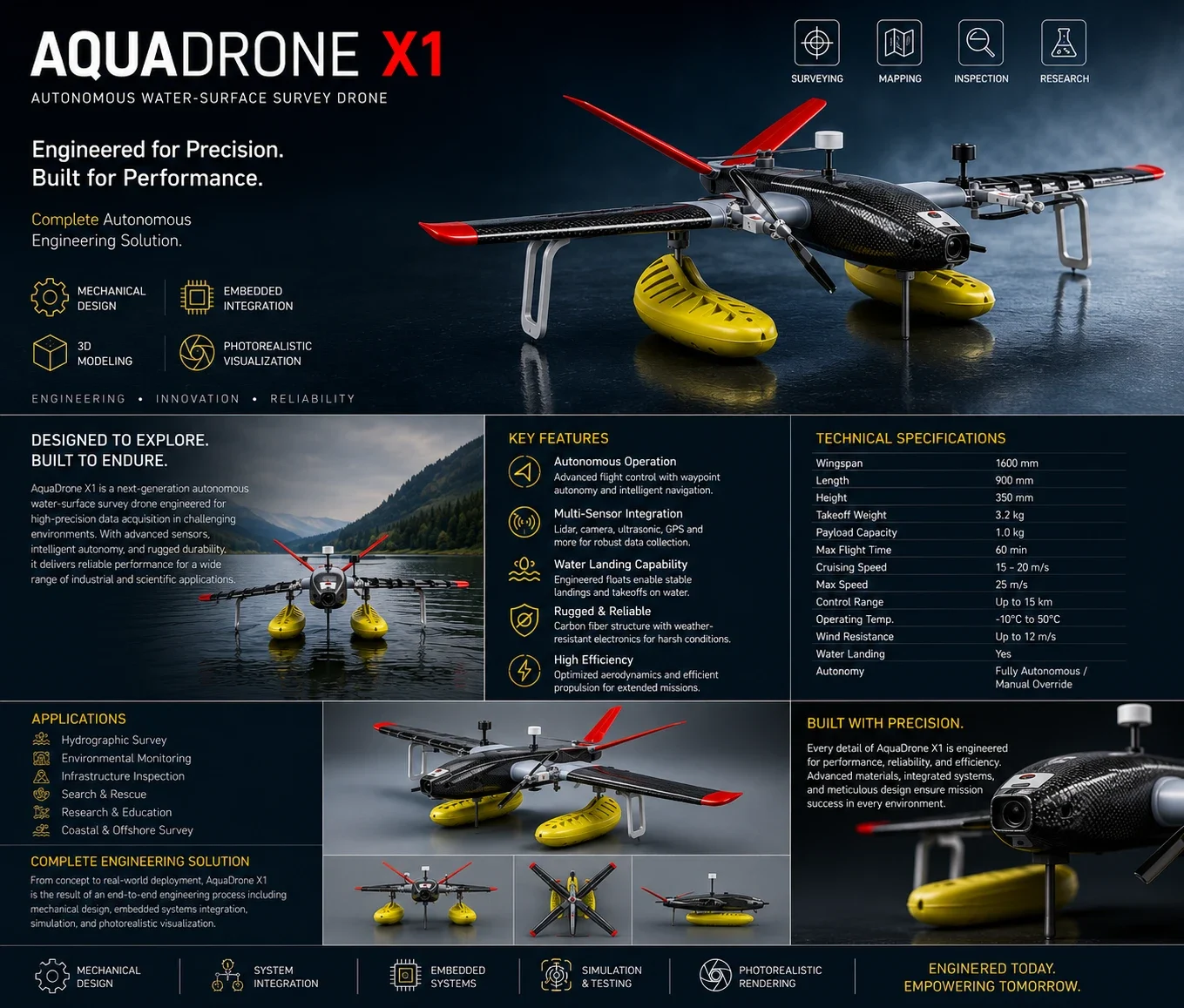 AQUADRONE X1 project poster